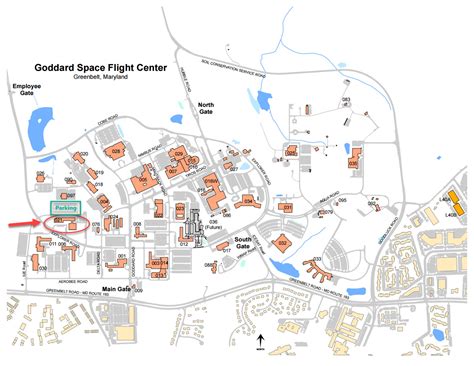 Goddard Space Flight Center Campus Map