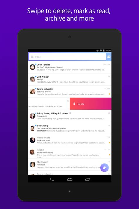 As mentioned above, you can use your yahoo account via the yahoo mail app. Yahoo Mail - Stay Organised - Android Apps on Google Play