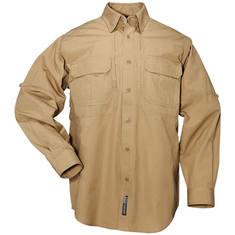 Made from 100% cotton canvas, 5.4oz per square yard. 5.11 Military US Tactical Mens Shirt Long Sleeve Security ...