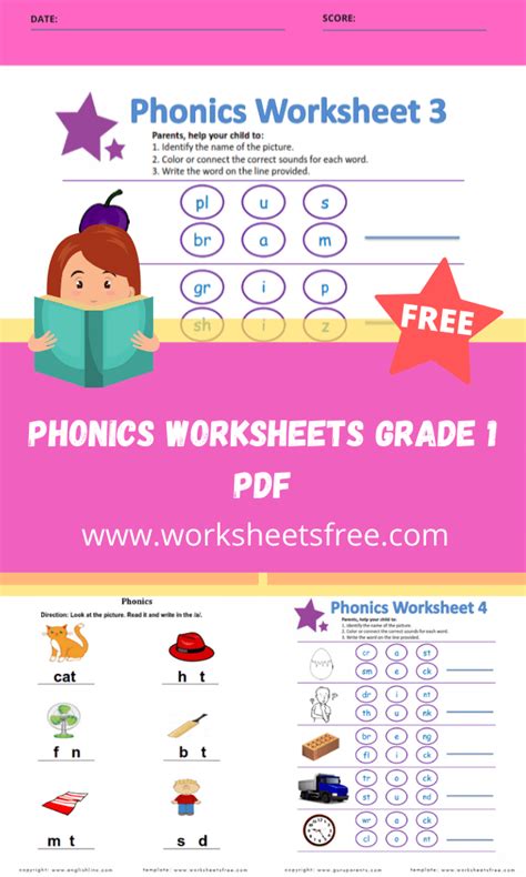 Phonics Worksheets Grade 1 Pdf Worksheets Free