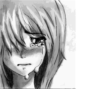 20 Koleski Terbaru Alone Crying Anime Girl Drawing Easy