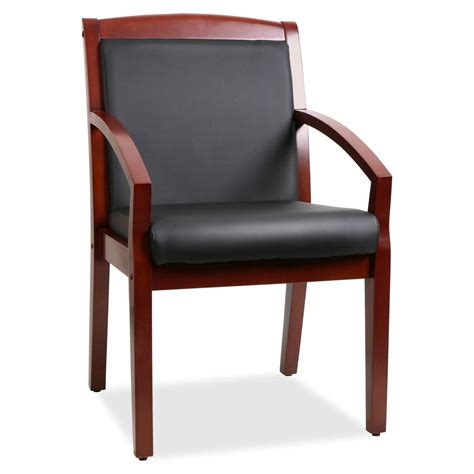 You can choose vantage guest chairs for your reception area from our latest chairs collections. Lorell Sloping Arms Wood Guest Chair - Bonded Leather ...