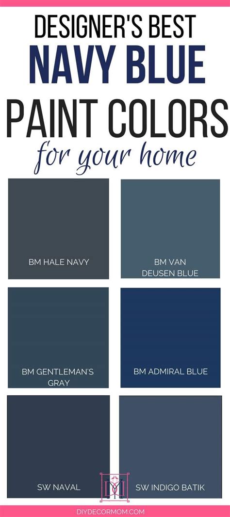 We painted the island benjamin moore's gentleman's gray. Best Navy Paint Colors: Designers Share 6 Failproof Paint ...
