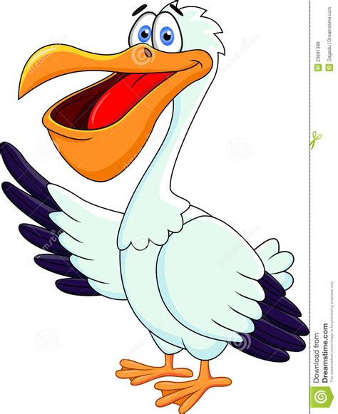 Royalty Free Stock Image Funny Pelican Cartoon Image