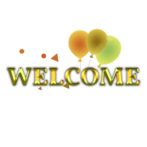 Effact Png Transparent Golden Color Welcome Text Effacts Golden Color