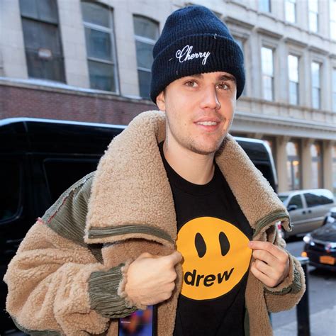 Justin Bieber Wears Streetwear Line Drew House With A Handle With