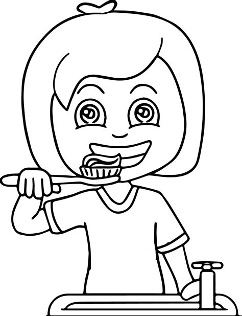 Smiling Teeth Coloring Page Coloring Pages