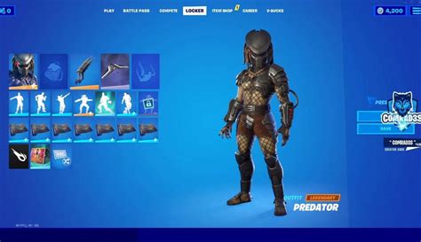 Fortnite Predator Skin Leaks Features Other Details Hunters Trophy And Arsenal Cosmetics