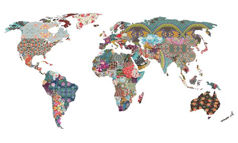 Inspiration Treasures Really Cool World Map Print