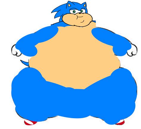 Fat Sonic By Inflationrules On Deviantart