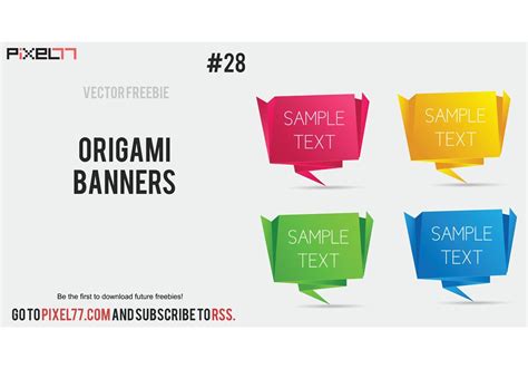 Origami Banners Download Free Vector Art Stock Graphics And Images