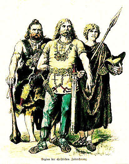 Plate 7c Ancient Germans The Teutonic Tribes Germanic Tribes