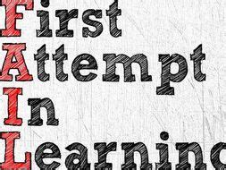 Motivational Poster - FAIL = First Attempt in Learning | Teaching Resources