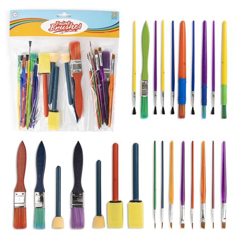 Paint Brushes For Kids Paint Brush Set For Paint Party Safe Toddler