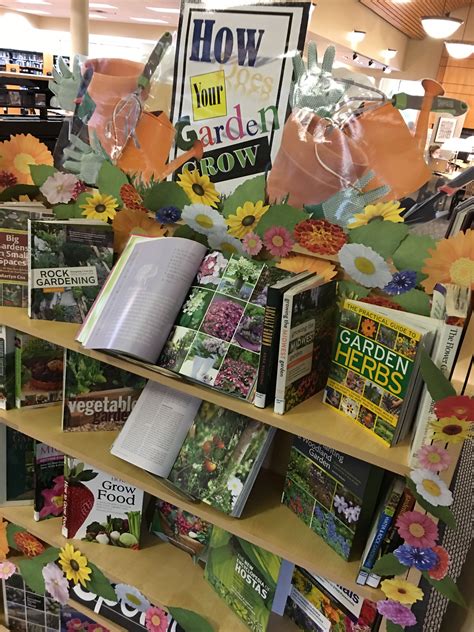 Library Book Display How Does Your Garden Grow Bedford Branch