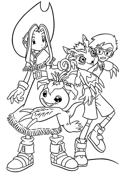 They develop imagination, teach a kid to be accurate and. digimon-coloring-page-04