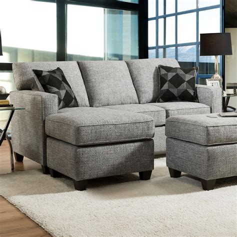 Shop for chaise sectional sofas at northeast factory direct. Peak Living 3660 Contemporary Sofa Chaise with Wood Feet ...