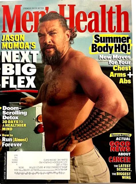 Mens Health Magazine Jason Momoa May June 2023 Issue 899 Picclick