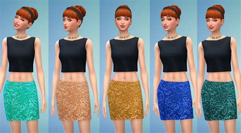 Mod The Sims Glam Mini Skirts
