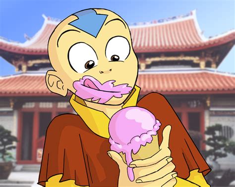 Aang Eating Ice Cream Avatar The Last Airbender Fan Art 427390