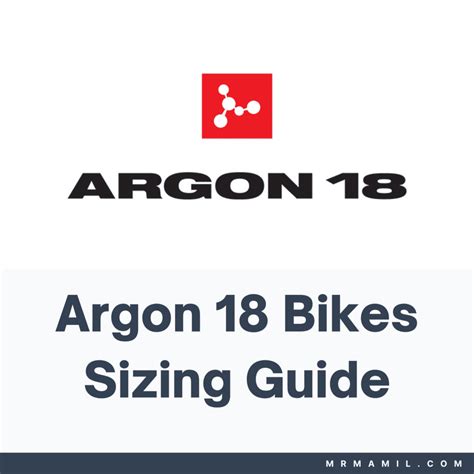 Argon Bikes Size Chart Vs Height Guide Mr Mamil