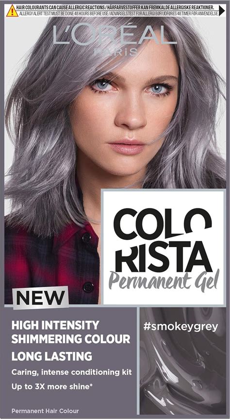 Loreal Colorista Smokey Grey Permanent Hair Dye Gel Long Lasting