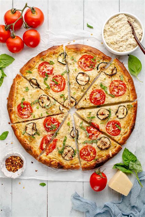 White Pizza With Zucchini And Tomatoes Sweet Simple Vegan