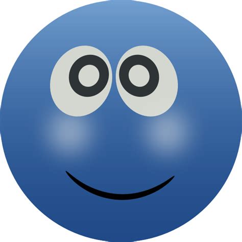 Blue Smiley Free Svg