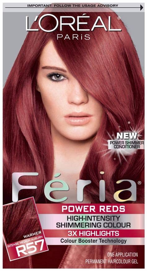 Add your reviews in the comments section! L'oreal feria r57 intense medium auburn | Feria hair color ...