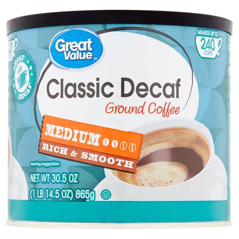 Great Value Classic Decaf Medium Ground Coffee 305 Oz