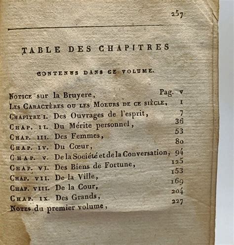 Les Caractères De La Bruyère Tome Premier Par La Bruyère 1816