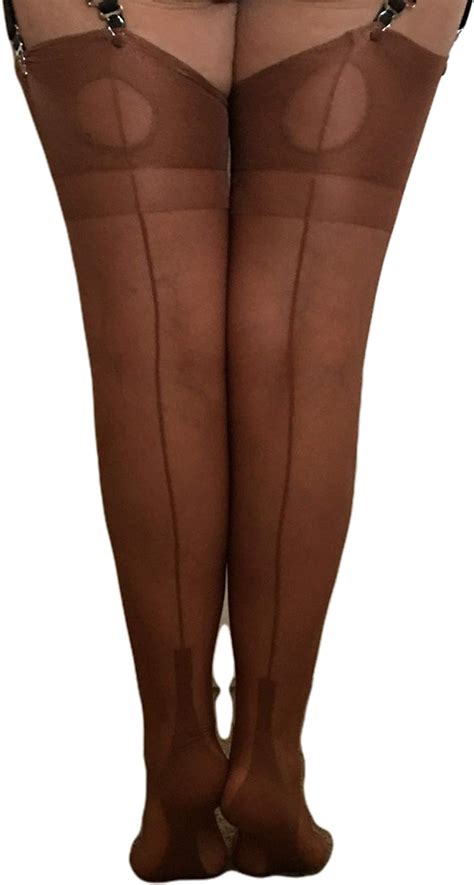 silk seamed stockings with cuban heels fully fashioned coppertone uk clothing