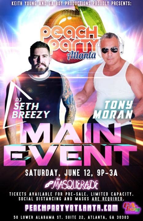 Peach Party Main Event Event Information Wicked Gay Parties Group