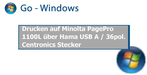 This page contains the driver installation download for konica minolta pagepro 1300w in supported models (8185lga) that are running a supported *: Drucken auf Minolta PagePro 1100L über Hama USB A / 36pol. Centronics Stecker PC Hardware & Treiber