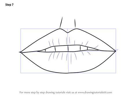 To start drawing the mouth, first draw a horizontal line (as seen above). Learn How to Draw Realistic Lips with Pencils (Lips) Step ...