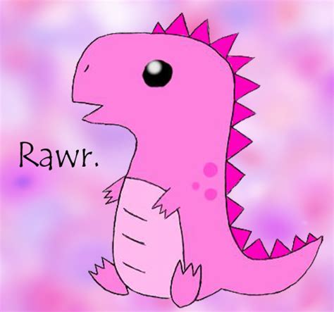 Cute Pink T Rex By Psyckostinamuffin On Deviantart