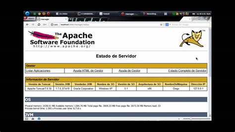 Apache Tomcat Instalacion Y Ejemplo Youtube