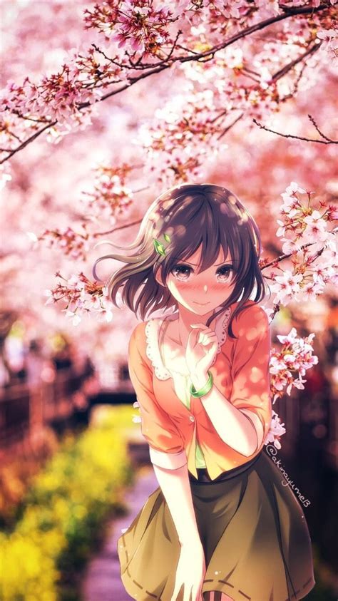 Spring Anime Girl Wallpapers Top Free Spring Anime Girl Backgrounds Gambaran