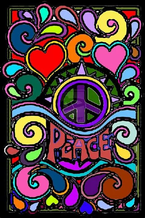 ☮ American Hippie Art ☮ Peace Sign Peace Art Peace Drawing Hippie Art