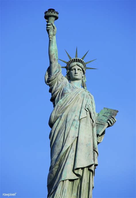 A Bronze Replica One Fifth The Size Of The Statue Of Liberty