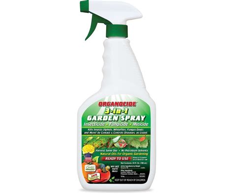 Organocide Bee Safe 3 In 1 Garden Spray 24 Oz Organic Insecticide