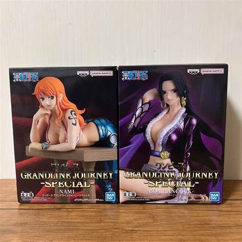 One Piece Nami Boa Hancock Figure Set Of 2 Grandline Journey Special Bandai For Sale Virtual
