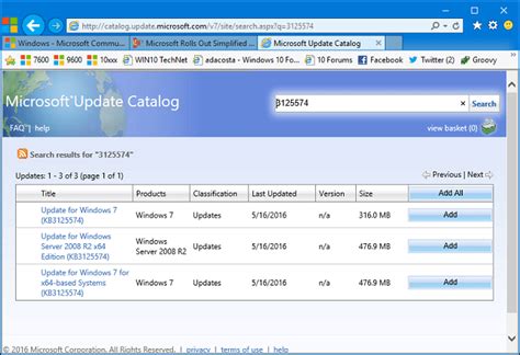 Comment Installer La Mise à Jour Cumulative Pour Windows 7 Service Pack 1