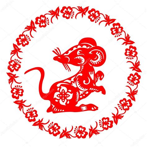 Zodiac Sign For Year Of Rat — Stock Vector © Tanitue 129572402