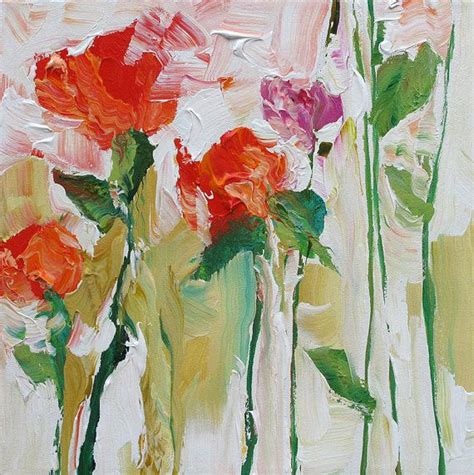 Original Abstract Floral Painting Fauve Impressionist