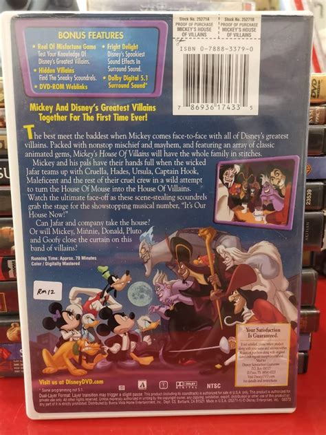 DVD Mickey S House Of Villains Hobbies Toys Music Media CDs