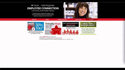 Macys Insite My Schedule Employee Connection Examples And Forms
