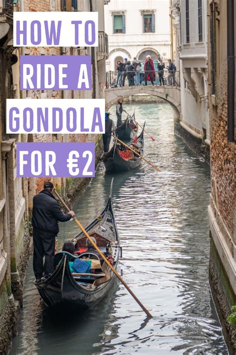 How To Get A Cheap Gondola Ride In Venice For 2 Euros Artofit