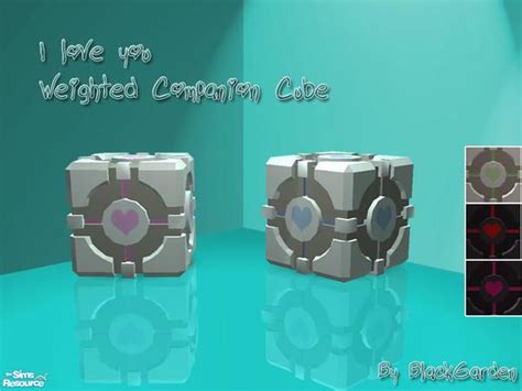 BlackGarden S Weighted Companion Cube Companion Cube Cube Sims