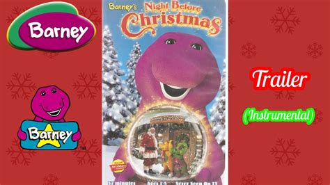 Barney Barneys Night Before Christmas Trailer Instrumental Youtube